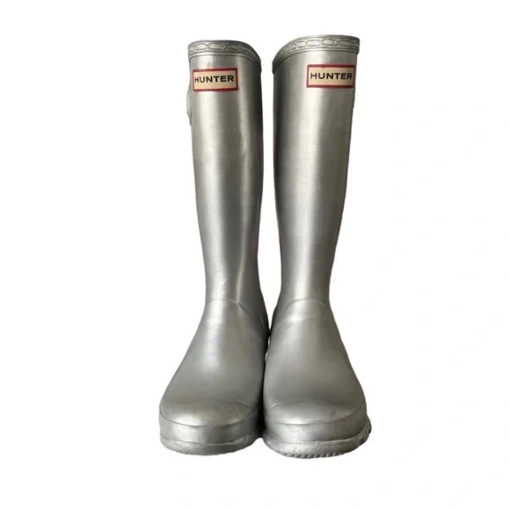 Hunter Metallic Silver Boots